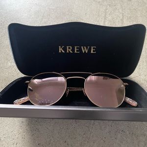 Krewe rose gold aviator